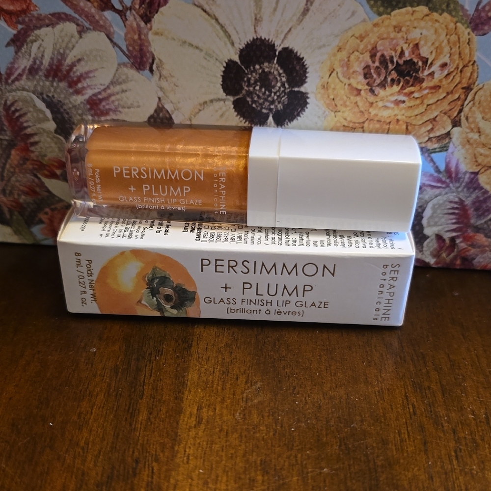 Seraphine Botanicals Persimmon + Plump Lip Glaze - Gold